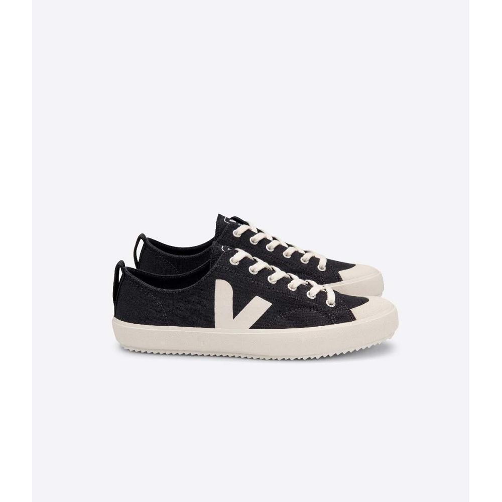 Women\'s Veja NOVA CANVAS Shoes Black | SG 479WNB